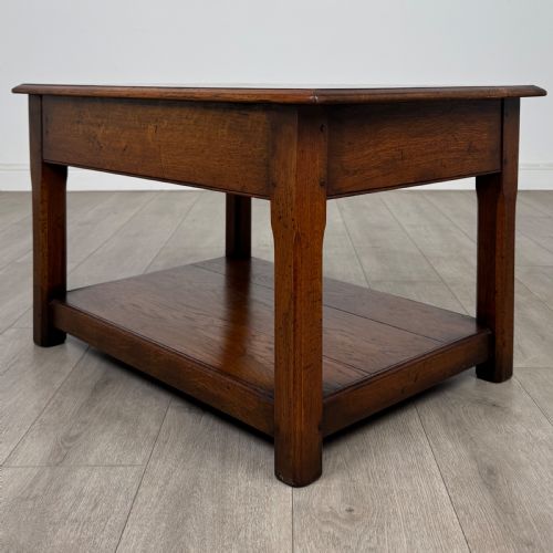 ANTIQUE 20TH CENTURY FINE QUALITY COFFEE TABLE IN OAK - ADDITIONAL PHOTO 5