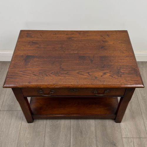 ANTIQUE 20TH CENTURY FINE QUALITY COFFEE TABLE IN OAK - ADDITIONAL PHOTO 8