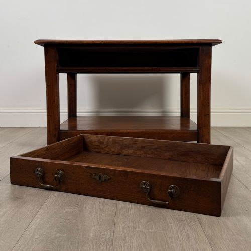 ANTIQUE 20TH CENTURY FINE QUALITY COFFEE TABLE IN OAK - ADDITIONAL PHOTO 9