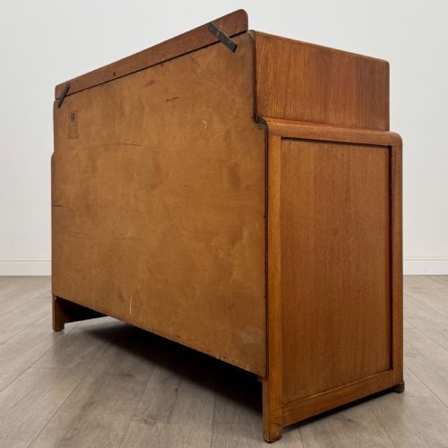 ANTIQUE 20TH CENTURY ART DECO SIDEBOARD IN GOLDEN OAK - ADDITIONAL PHOTO 6
