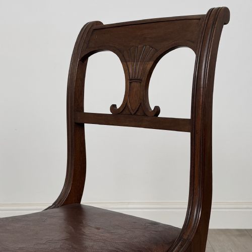 ANTIQUE 19TH CENTURY VICTORIAN SET OF 8 MAHOGANY DINING CHAIRS - ADDITIONAL PHOTO 4
