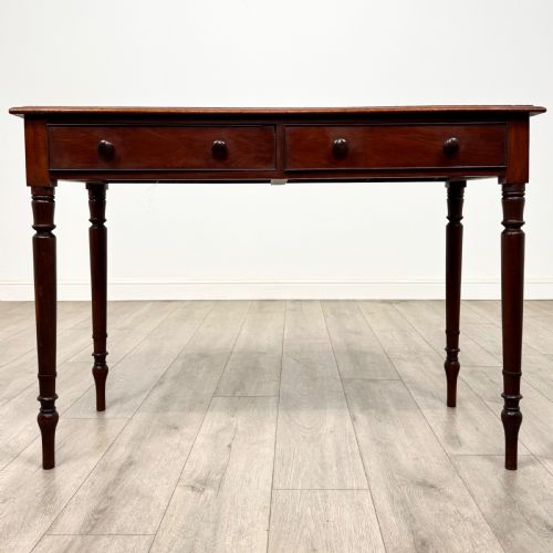 antique 19th century victorian writing table in mahogany - CATEGORY: ANTIQUE TABLES - DATED VICTORIAN