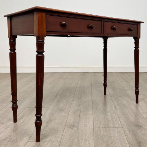 ANTIQUE 19TH CENTURY VICTORIAN WRITING TABLE IN MAHOGANY - ADDITIONAL PHOTO 7