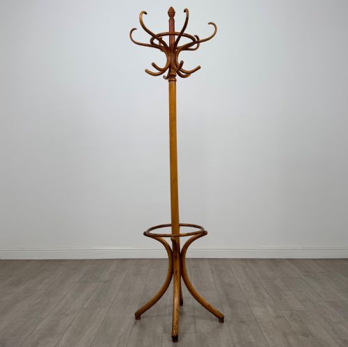 ANTIQUE 20TH CENTURY BENTWOOD COAT STAND IN BEECH - ADDITIONAL PHOTO 1