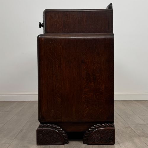 ANTIQUE 20TH CENTURY ART DECO SIDEBOARD IN OAK - ADDITIONAL PHOTO 3