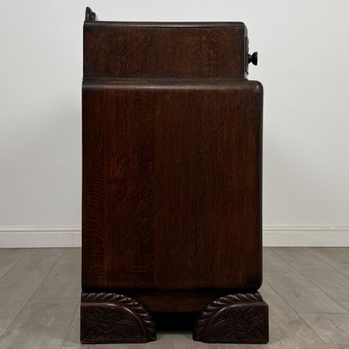 ANTIQUE 20TH CENTURY ART DECO SIDEBOARD IN OAK - ADDITIONAL PHOTO 7