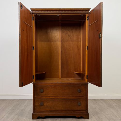 ANTIQUE 20TH CENTURY ART DECO OAK WARDROBE BY WRIGHTON - ADDITIONAL PHOTO 1