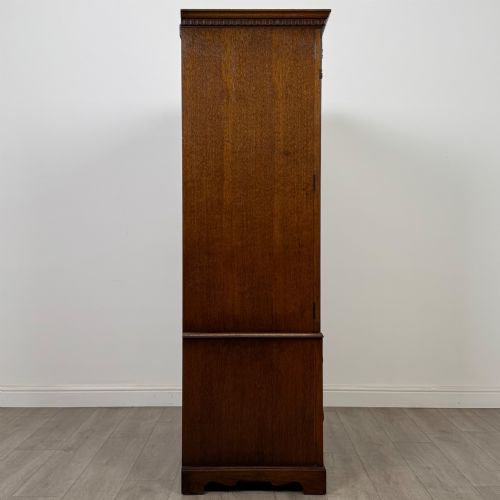 ANTIQUE 20TH CENTURY ART DECO OAK WARDROBE BY WRIGHTON - ADDITIONAL PHOTO 7