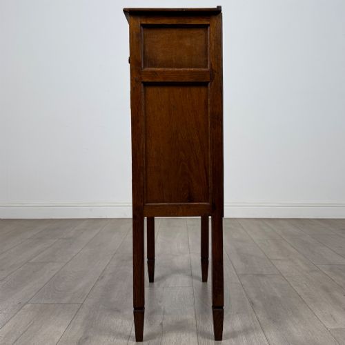 ANTIQUE 20TH CENTURY SMALL EDWARDIAN CABINET IN GOLDEN OAK - ADDITIONAL PHOTO 3