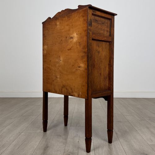 ANTIQUE 20TH CENTURY SMALL EDWARDIAN CABINET IN GOLDEN OAK - ADDITIONAL PHOTO 6