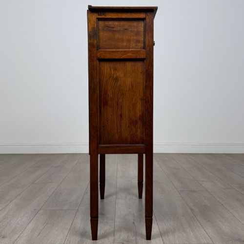 ANTIQUE 20TH CENTURY SMALL EDWARDIAN CABINET IN GOLDEN OAK - ADDITIONAL PHOTO 7
