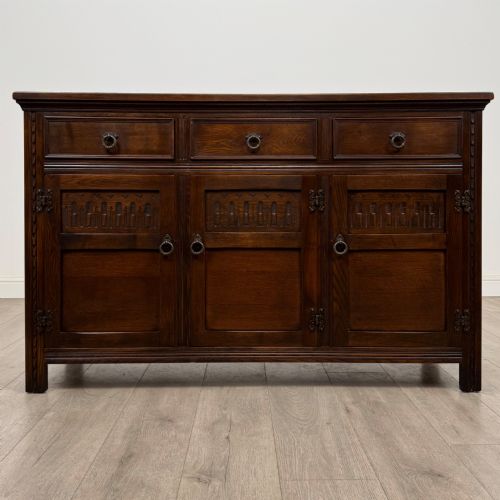 antique 20th century good quality sideboard in oak - CATEGORY: ANTIQUE SIDEBOARDS - DATED EDWARDIAN