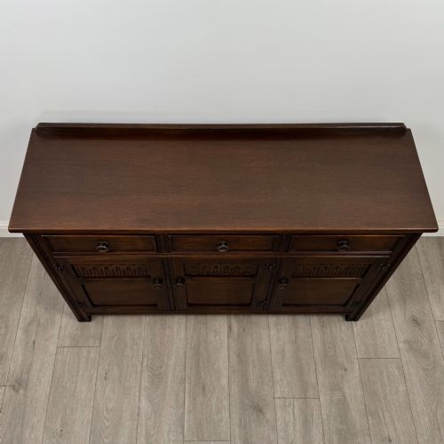 ANTIQUE 20TH CENTURY GOOD QUALITY SIDEBOARD IN OAK - ADDITIONAL PHOTO 9