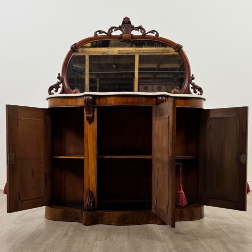ANTIQUE 19TH CENTURY SMALL VICTORIAN SIDEBOARD IN ROSEWOOD - ADDITIONAL PHOTO 1