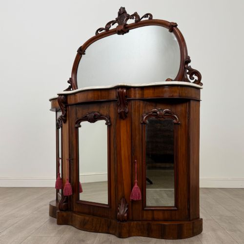ANTIQUE 19TH CENTURY SMALL VICTORIAN SIDEBOARD IN ROSEWOOD - ADDITIONAL PHOTO 2