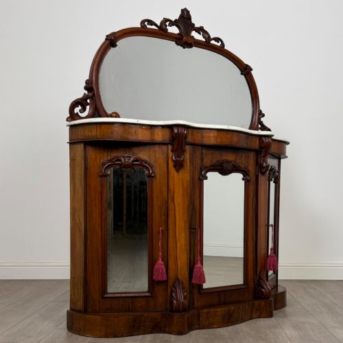 ANTIQUE 19TH CENTURY SMALL VICTORIAN SIDEBOARD IN ROSEWOOD - ADDITIONAL PHOTO 6