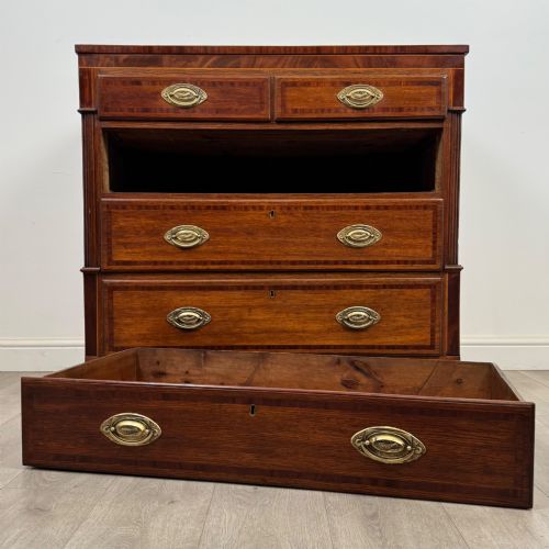ANTIQUE 18TH CENTURY GEORGIAN CHEST OF DRAWERS IN OAK - ADDITIONAL PHOTO 9