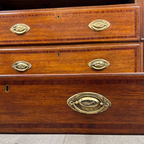 ANTIQUE 18TH CENTURY GEORGIAN CHEST OF DRAWERS IN OAK - ADDITIONAL PHOTO 10