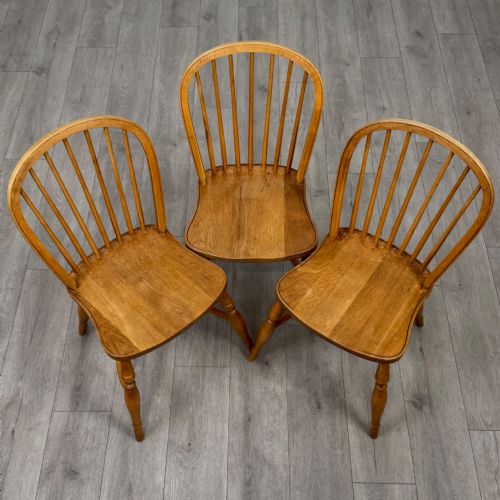 ANTIQUE 20TH CENTURY FARMHOUSE DINING TABLE WITH 6 CHAIRS - ADDITIONAL PHOTO 13