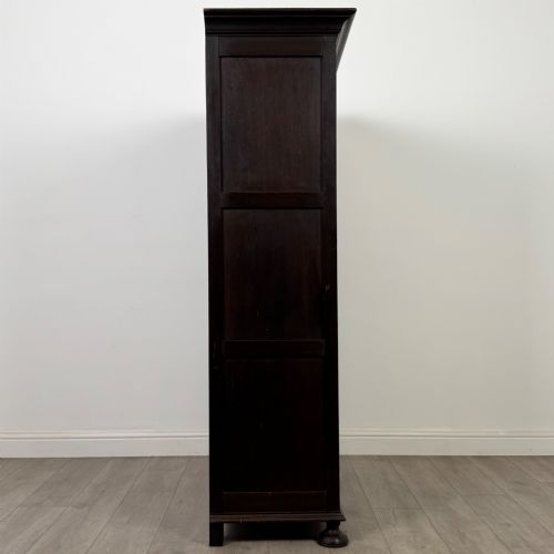 ANTIQUE 20TH CENTURY JACOBEAN STYLE WARDROBE IN OAK - ADDITIONAL PHOTO 7