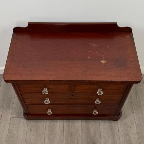 ANTIQUE 19TH CENTURY VICTORIAN CHEST OF DRAWERS IN MAHOGANY - ADDITIONAL PHOTO 8