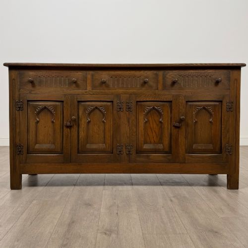 antique 20th century good quality sideboard in oak - CATEGORY: ANTIQUE SIDEBOARDS - DATED EDWARDIAN