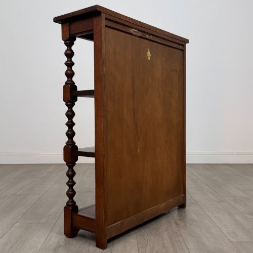ANTIQUE 20TH CENTURY OPEN BOOKCASE IN OAK - ADDITIONAL PHOTO 4