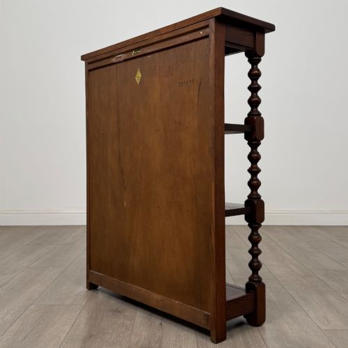 ANTIQUE 20TH CENTURY OPEN BOOKCASE IN OAK - ADDITIONAL PHOTO 6