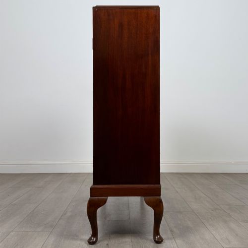 ANTIQUE 20TH CENTURY SMALL MAHOGANY DISPLAY CABINET - ADDITIONAL PHOTO 3
