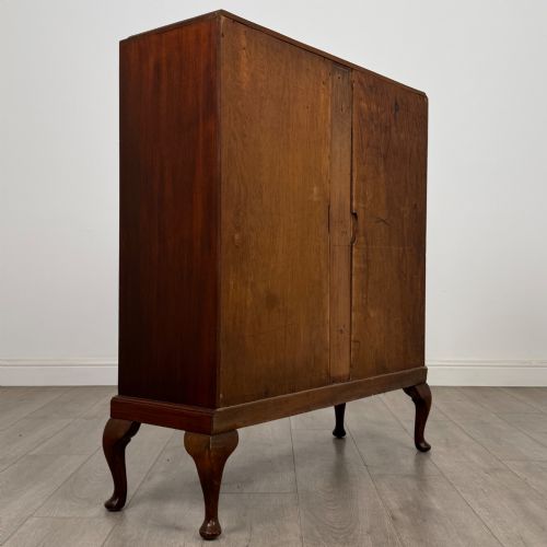 ANTIQUE 20TH CENTURY SMALL MAHOGANY DISPLAY CABINET - ADDITIONAL PHOTO 4