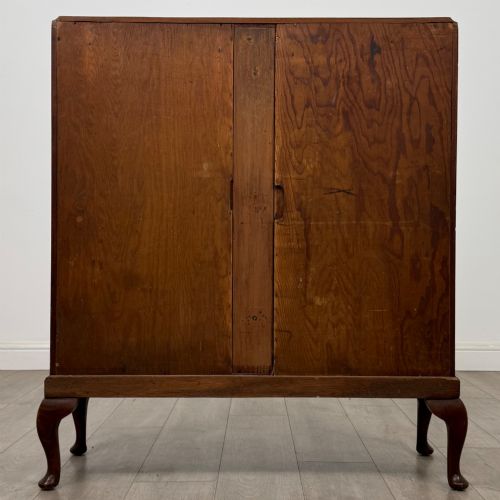 ANTIQUE 20TH CENTURY SMALL MAHOGANY DISPLAY CABINET - ADDITIONAL PHOTO 5