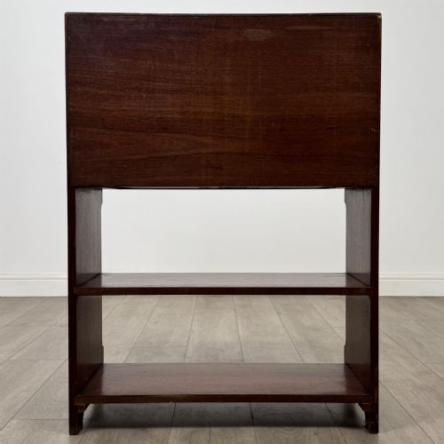 ANTIQUE 19TH CENTURY CAMPAIGN STYLE BUREAU IN MAHOGANY - ADDITIONAL PHOTO 6