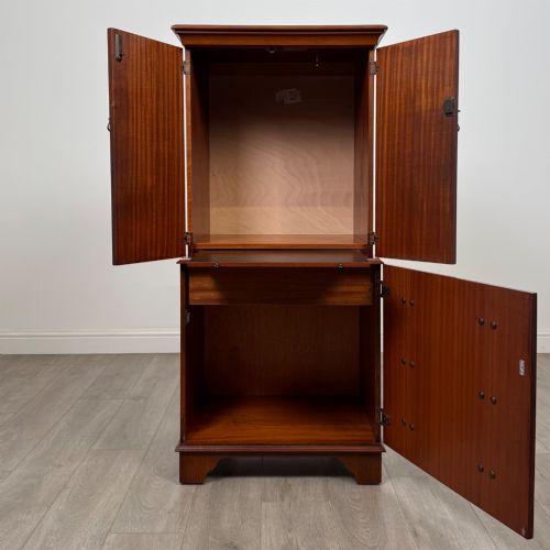 ANTIQUE 20TH CENTURY CABINET IN BURR WALNUT - ADDITIONAL PHOTO 1