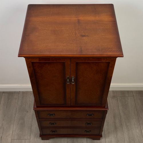 ANTIQUE 20TH CENTURY CABINET IN BURR WALNUT - ADDITIONAL PHOTO 9