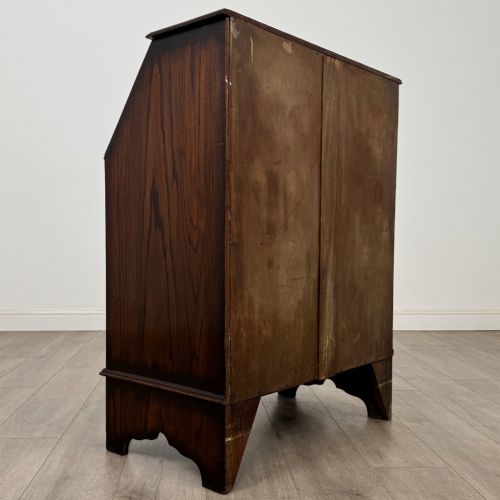 ANTIQUE 20TH CENTURY EDWARDIAN BUREAU IN OAK - ADDITIONAL PHOTO 4