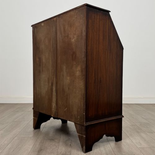 ANTIQUE 20TH CENTURY EDWARDIAN BUREAU IN OAK - ADDITIONAL PHOTO 6