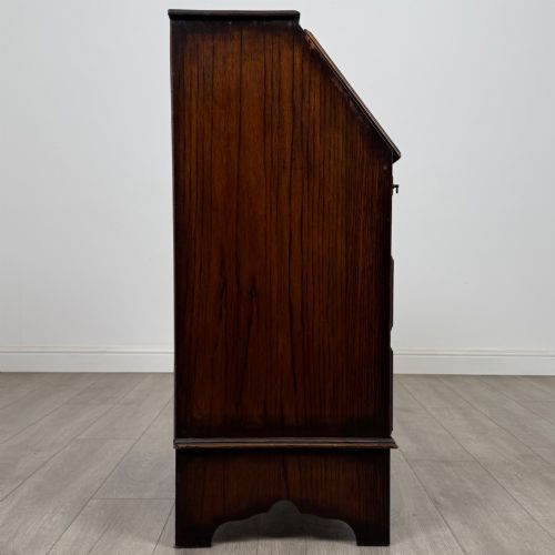 ANTIQUE 20TH CENTURY EDWARDIAN BUREAU IN OAK - ADDITIONAL PHOTO 7
