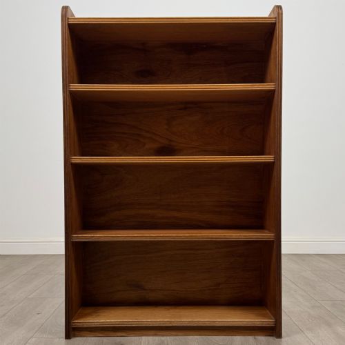 ANTIQUE 20TH CENTURY OPEN BOOKCASE IN GOLDEN OAK - ADDITIONAL PHOTO 1