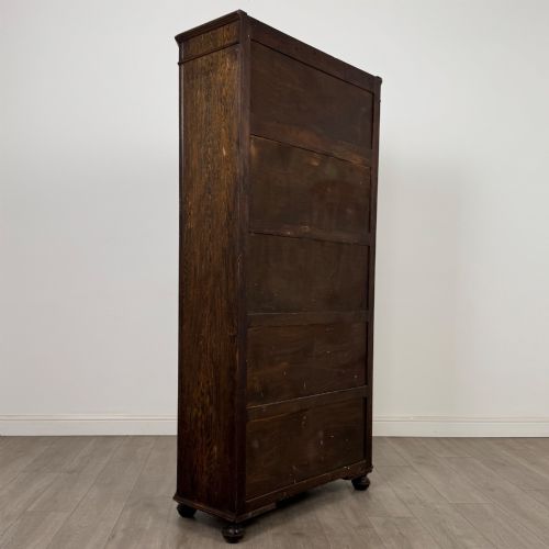 ANTIQUE 20TH CENTURY LINENFOLD WARDROBE IN OAK - ADDITIONAL PHOTO 4