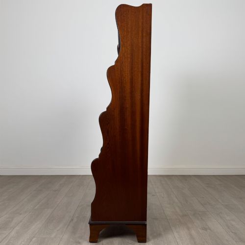 ANTIQUE 20TH CENTURY WATERFALL BOOKCASE IN MAHOGANY - ADDITIONAL PHOTO 3