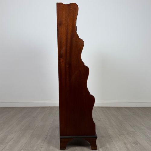 ANTIQUE 20TH CENTURY WATERFALL BOOKCASE IN MAHOGANY - ADDITIONAL PHOTO 7