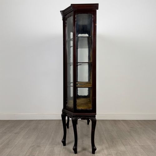 ANTIQUE 19TH CENTURY MAHOGANY DISPLAY CABINET BY MAPLE CO - ADDITIONAL PHOTO 3