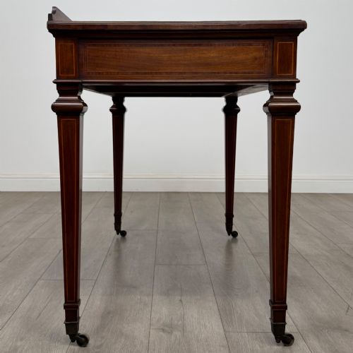 ANTIQUE 20TH CENTURY EDWARDIAN WRITING TABLE IN MAHOGANY - ADDITIONAL PHOTO 6
