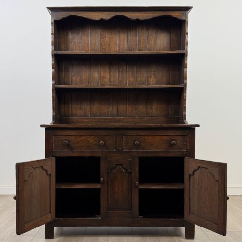 ANTIQUE 20TH CENTURY GOOD QUALITY WELSH DRESSER IN OAK - ADDITIONAL PHOTO 1