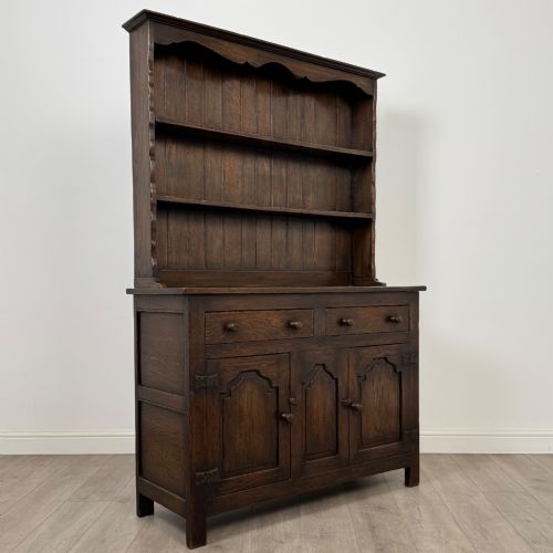 ANTIQUE 20TH CENTURY GOOD QUALITY WELSH DRESSER IN OAK - ADDITIONAL PHOTO 8