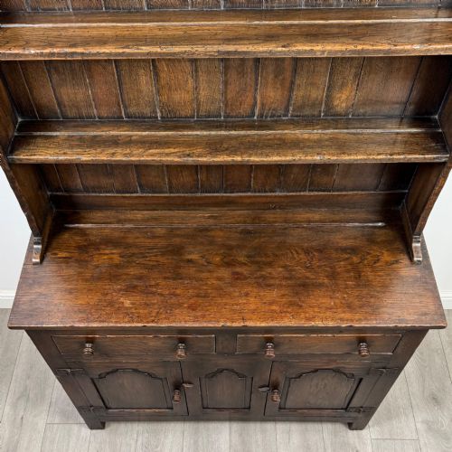 ANTIQUE 20TH CENTURY GOOD QUALITY WELSH DRESSER IN OAK - ADDITIONAL PHOTO 9