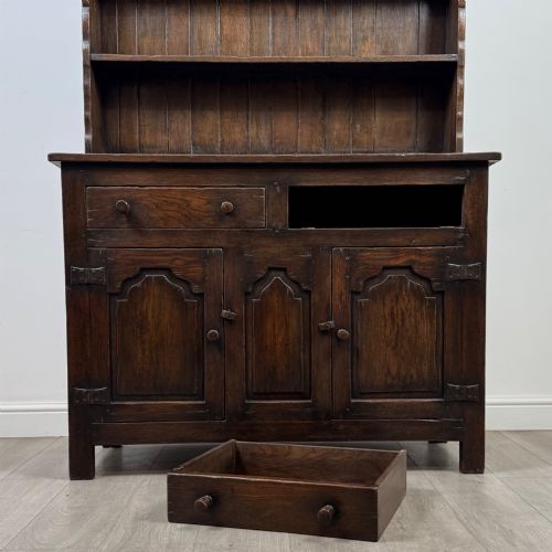 ANTIQUE 20TH CENTURY GOOD QUALITY WELSH DRESSER IN OAK - ADDITIONAL PHOTO 10