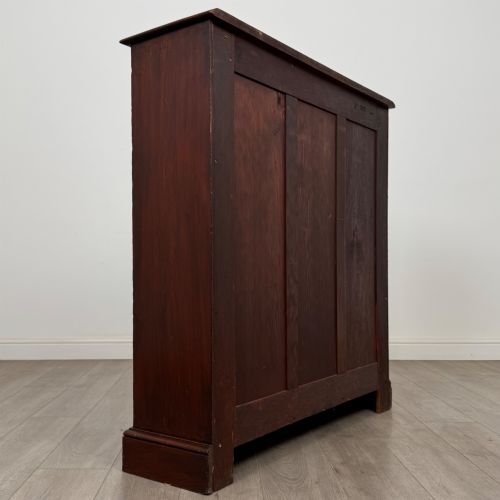 ANTIQUE 20TH CENTURY OPEN BOOKCASE IN MAHOGANY - ADDITIONAL PHOTO 4