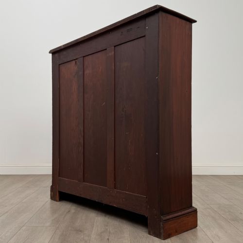 ANTIQUE 20TH CENTURY OPEN BOOKCASE IN MAHOGANY - ADDITIONAL PHOTO 6