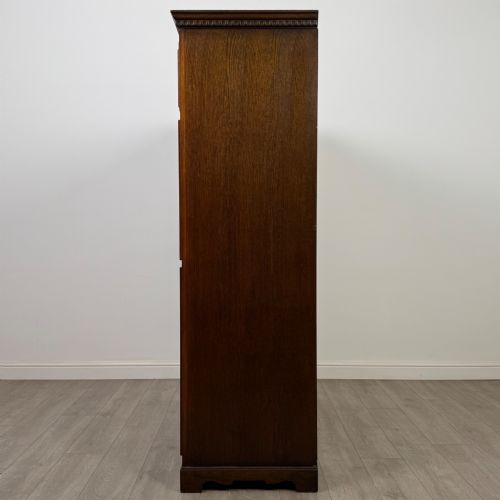 ANTIQUE 20TH CENTURY ART DECO OAK WARDROBE BY WRIGHTON - ADDITIONAL PHOTO 3